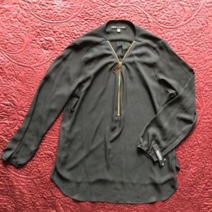 Zac & Rachel zip-up blouse